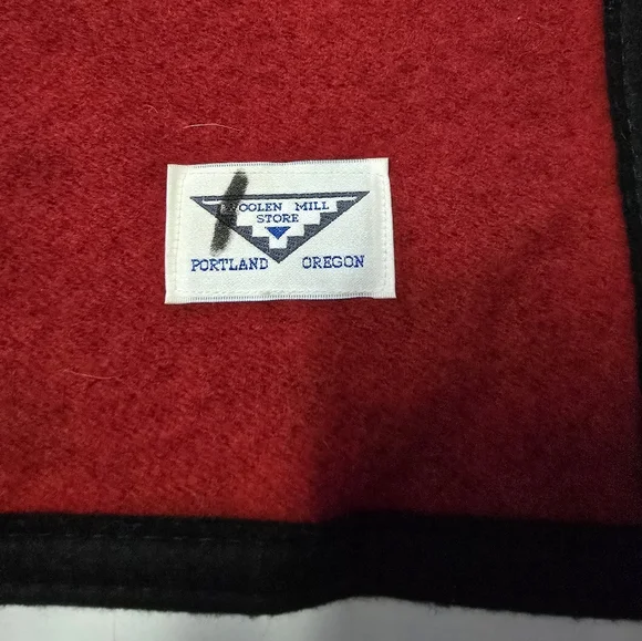 Vintage Pendleton Woolen Mill Store Cowboy Rodeo Bull Western Wool Blanket - Picture 3 of 11